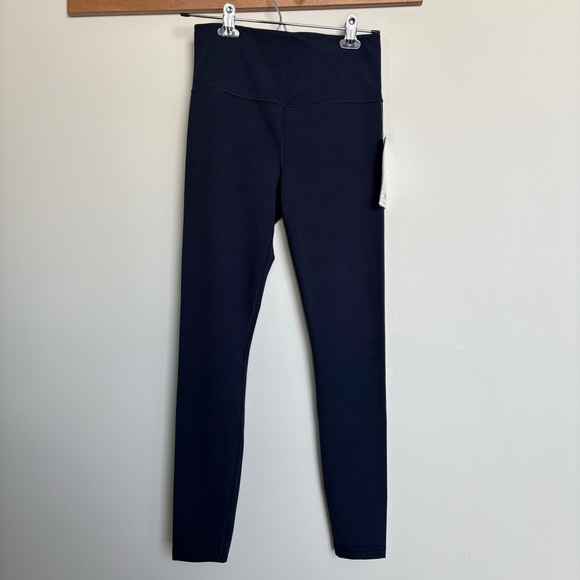 Athleta Ultra High Rise Elation Tight Leggings NWT Navy Blue Compression - Picture 2 of 7